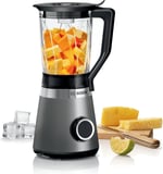 Bosch MMB6172S Standmixer VitaPower Series 4, 1200 W, 30,000 U/dak, Almanya katı kesiciler yapılan, Stopfer, 1.5 L Behälter Thermosafe Glas, Gümüş