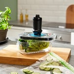 Bosch MSZV6FS1 vakumlu saklama seti, vakum pompası, 1,0 l Tritan vakumlu saklama kabı, 3 vakumlu saklama torbası (1,2 l ve 3,8 l), BPA içermez, bulaşık makinesinde yıkanabilir