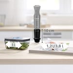 Bosch MSZV6FS1 vakumlu saklama seti, vakum pompası, 1,0 l Tritan vakumlu saklama kabı, 3 vakumlu saklama torbası (1,2 l ve 3,8 l), BPA içermez, bulaşık makinesinde yıkanabilir