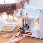 Bosch MUZ5BS1 Lifestyle set Bakingsensation Spritzgebaeckvorsatz, karıştırma kabı, kıyma makinesi, beyaz