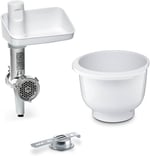 Bosch MUZ5BS1 Lifestyle set Bakingsensation Spritzgebaeckvorsatz, karıştırma kabı, kıyma makinesi, beyaz
