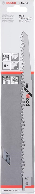 Bosch Panter Testere Bıçağı, Gri, 5 Adet - Seçenekler: 21,6 cm, 25.2 x 5.31 x 0.71 cm, 29 x 5.5 x 0.5 cm, 29,31 cm...