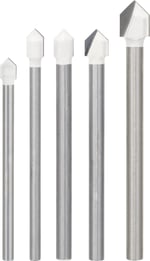 Bosch Pro Cyl-9 Fayans Matkabı Seti, 5 Parça, Seramik, Gri - Bedenler: 8mm, 10mm
