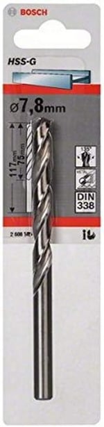 Bosch Pro metal matkap HSS-G parlatılmış, 2608585912, 0 watts, 0 volts - Seçenekler: 1.5X40mm, Ø 2,5 mm, 3,2 mm, Ø 4,5 mm, Ø 6 mm, Ø 7,8 mm...
