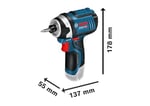Bosch Professional 12 V Sistem Akülü Darbeli Vidalama Makinesi GDR 12V-105 (L-BOXX İçi Dahil, Pil/Şarj Cihazı Dahil Değildir