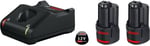 Bosch Professional 12 Volt Akü Şarj Cihazı Seti (2 x 2,0 Ah Li-Ion Akü + GAL 12V-40 Şarj Cihazı, Karton kutuda)