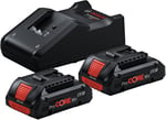 Bosch Professional 18 Volt Akü Şarj Cihazı Seti (2 x ProCORE 4,0 Ah Li-Ion Akü + GAL 18V-40 Şarj Cihazı, Modül, Karton kutuda)