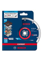 Bosch Professional 1x EXPERT Diamond Metal Wheel X-LOCK Kesme Diski 125 mm (Dökme demir, Paslanmaz çelik, Çelik, Demir içermeyen metalle, Ø 125 mm, Aksesuar Küçük Avuç Taşlama - Bedenler: 115mm, 180mm