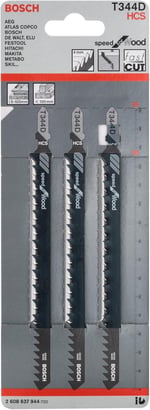Bosch Professional 3 Parça Dekupaj Testeresi Bıçağı, Gri, 3 Adet