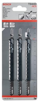 Bosch Professional 3 Parça Dekupaj Testeresi Bıçağı, Gri, 3 Adet