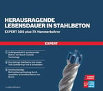 Bosch Professional 3 parça Expert SDS plus-7X Kırıcı Delici Delme Uçları (Yumuşak taş, Sert taş, Beton, Donatılı beton, Beton bina bloku, Ø 6-10 mm, Aksesuar Kırıcı Delici)