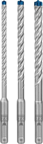 Bosch Professional 3 parça Expert SDS plus-7X Kırıcı Delici Delme Uçları (Yumuşak taş, Sert taş, Beton, Donatılı beton, Beton bina bloku, Ø 6-10 mm, Aksesuar Kırıcı Delici)