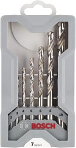 Bosch Professional 7 parça Mini X-Line metal matkap ucu seti (metal, HSS-G, taşlanmış, matkap aksesuarı) gri - Seçenekler: Ø 2-10 mm, Ø 2,6 mm, Ø 4,7 mm, Ø 5,3 mm, Ø 5,7 mm, Ø 6,6 mm...