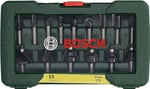 Bosch Professional Accessories 15 parça Freze Seti (Ahşap, frezeler için 8 mm şaftlı aksesuar)