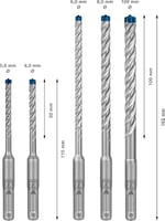 Bosch Professional Accessories 5 parça Expert SDS plus-7X Kırıcı Delici Delme Uçları (Yumuşak taş, Sert taş, Beton, Donatılı b - Seçenekler: 1 adet, 3 parçalı, 5 parçalı, 7 parça., 10 adet, 30 adet...