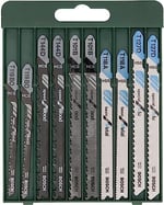 Bosch Professional Accessories Dekupaj Testere Seti, Yeşil, 10 Adet