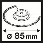 Bosch Professional Accessories Diy Carbide Serisi Derz Arası Karbür Riff Segman Testere Bıçağı, 85 mm/Acz 85 Rt3, Siyah