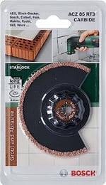 Bosch Professional Accessories Diy Carbide Serisi Derz Arası Karbür Riff Segman Testere Bıçağı, 85 mm/Acz 85 Rt3, Siyah