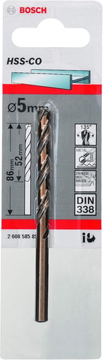 Bosch Professional Accessories Matkap ve Kırıcı Delici Uçları, Metal Matkap Ucu, Gri, 5 mm, 1 Adet - Bedenler: 1 mm, 2,5 mm, 3,5 mm, 4 mm, 4,2 mm, 5 mm, 5,5 mm, 8.5mm...