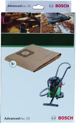 Bosch Professional Accessories Toz Torbası, Gri, 5 Adet