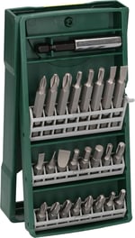 Bosch Professional Accessories X/Line Mini 25 Parça Vidalama Seti, Plastik Kutu, Yeşil