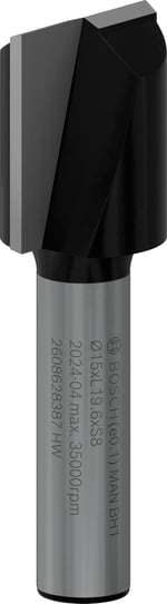 Bosch Professional Ahşap İçin Standart Yiv Frezesi (Ø 15 Mm, Çalışma Uzunluğu 19,6 Mm, El Frezesi Aksesuarı, 8 Mm) - Seçenekler: D1 4 mm, L 8 mm, G 51 mm, D1 12 mm, L 32 mm, G 62 mm...