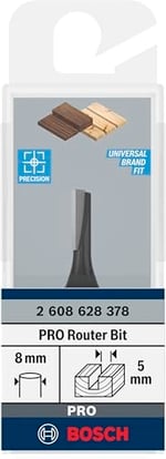 Bosch Professional Ahşap İçin Standart Yiv Frezesi (Ahşap İçin, Ø 5 Mm, Çalışma Uzunluğu 12,7 Mm, El Frezesi Aksesuarı) - Seçenekler: Ø 5 mm, Ø 14 mm, Ø 16 mm, Ø 18 mm, Ø 20 mm, Ø 22 mm, L 19...