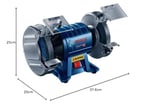 Bosch Professional GBG 35-15 Taş Motoru (350 W, Disk çapı: 150 mm, 3.000 dev/dak)