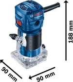 Bosch Professional GKF 550 Freze Makinesi (550 W, 33.000 dev/dak, Penset Çapı: 6 mm)