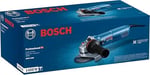 Bosch Professional GWS 1400 açılı taşlama makinesi 601824800, 1.400 W motor, 125 mm disk çapı, yuva flanşı, koruyucu kapak, germe somunu, iki delikli anahtar, kartonda