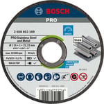 Bosch Professional Kesme Diski Düz Standart Inox Rapido için, 2608603254
