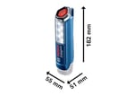 Bosch Professional pil lamba GLi 12 V-300 (pil, karton, 12 Volt, ışık akımı: 300 Lümen)