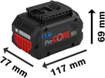 Bosch Professional ProCORE 18 Volt 5,5 Ah Li-Ion Akü