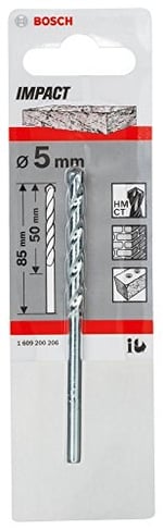 Bosch Professional Taş matkap ucu CYL-1 (Ø 5 mm) - Seçenekler: Durchmesser-5 mm/Gesamtlänge-85 mm...