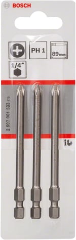 Bosch Professional Vidalama Ucu, Gri, 3 Adet - Seçenekler: 25 mm, 3 Stück, 49 mm, 3 Stxfcck, 89 mm, 3 Stxfcck, 89 mm...