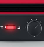 Bosch TCG4104 kontak ızgara TCG4104, Siyah, Kırmızı, Dikdörtgen, Döner, 328 x 238 mm, Alüminyum, CE, VDE