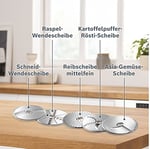 Bosch VeggieLove MUZ5VL1 aksesuar seti, 5 dilim içeren sürekli şnitzler (kesme tornalama diski, törpüleme diski, orta ince rende diski, Asya sebzeleri ve rösti için), çok renkli