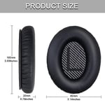 Bose QuietComfort 35 (QC35) ve Quiet Comfort 35 II (QC35 ii) Kulaklıklar için Yedek Kulak Pedleri, Yedek Kulak Pedleri Yastıkları Bellek Gürültü Yalıtımlı Kulaklık Kılıfları Köpük Yumuşak Deri
