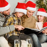 BOSONER Noel Şapkası Noel Baba Şapkası, Yetişkinler Çocuklar için Noel Şapkası, Üniseks Kadife Rahat Noel Şapkaları, Noel Arifesi Hediyeleri için Ekstra Kalın Klasik Kürk Yeni Yıl Şenlikli Tatil Parti