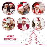 BOSONER Noel Şapkası Noel Baba Şapkası, Yetişkinler Çocuklar için Noel Şapkası, Üniseks Kadife Rahat Noel Şapkaları, Noel Arifesi Hediyeleri için Ekstra Kalın Klasik Kürk Yeni Yıl Şenlikli Tatil Parti