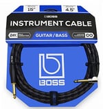 BOSS 15-fit (4.5m) Enstrüman Kablosu, Düz/Açılı ¼ 