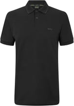BOSS Erkek Paul Curved Polo streç pike, kavisli logolu T-shirt