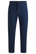 BOSS Erkek Sanderson-L Regular-Fit pantolon, rahat streç keten karışımı