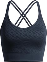 BOSS Lacivert Slim Fit Dokuma Spor Sütyen, M Beden