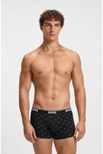 BOSS Logolu Bel Bantlı 3'lü Paket Boxer, 50531701