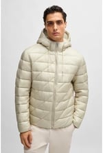 Boss Logolu Regular Fit Su İtici Kapüşonlu Şişme Mont Erkek MONT 50524648 131