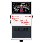 BOSS TU-3 akort cihazı pedal, beyaz