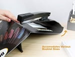 Bostitch Office No-Jam zımba makinesi, 20 yaprak, kolay ciltleme, siyah (B440SB), Saddle Stapler