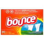 Bounce Kumaş yumuşak çarşaflar, dış mekan taze koku, 80 ct