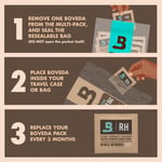 Boveda-Purolar için | Büyük Neme Çanta |% 69 RH Nem Kontrol Paketi ile Önceden yüklenmiş | 60-80 purolar için Puro Depolama | 1-Count